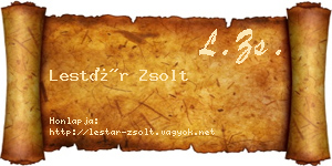 Lestár Zsolt névjegykártya